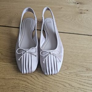 Zara Women's Light Pink Slingback Flats
